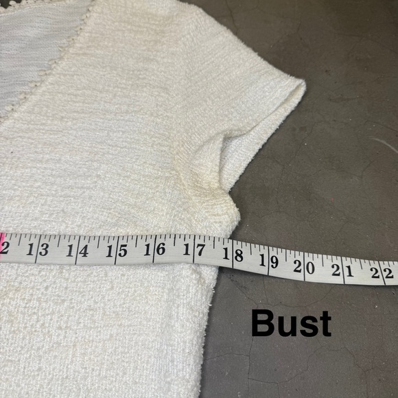 Anthropologie Dolan Tassled Tunic Textured V-Neck Dress Sz M - Picture 5 of 7